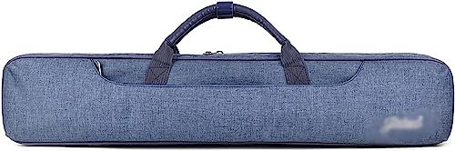 Merichealy Billard Queue Tasche Billard-Queue-Tasche 3 x 4, für 3 Kolben und 4 Stangen, Billard-Stick-Tragetasche mit Tasche, Billard-Queue-Tasche für Billard-Sticks, 1/2 Größen-Blue A||82cm