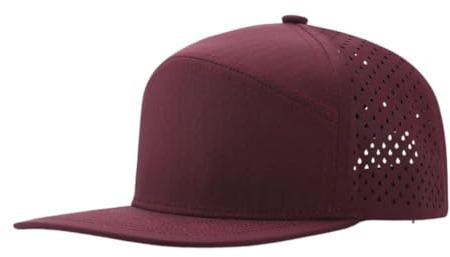 YAMEE Baseballkeps män vattentät snabbtorkande, snapback kepsar män mesh andningsbar, basecap män lätta, skärmmössor för män justerbar, keps män solskydd, hatt unisex utomhus, Vinröd, one size
