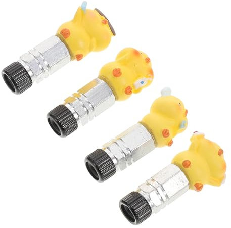 POPETPOP 4piezas Adaptador Válvula Versátil Tapas Válvula Bicicleta Decorativas Diseño Pollito