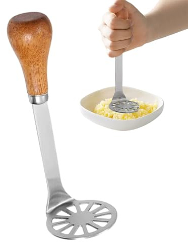 Presse-purée multifonction en acier inoxydable pour la cuisine | Ustensile à main portable pour la cuisine, le camping, le pique-nique, les voyages, idéal pour écraser les fruits et légumes