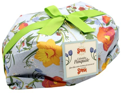 Colomba Strega Alberti al Cacao 1kg – Farcita con Crema Strega e Cacao Senza Scorze Candite – Glassa Nocciole e Mandorle Dolce Pasquale Artigianale