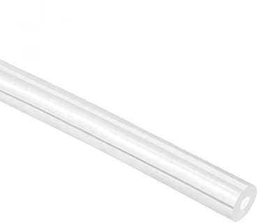 Sourcingmap Silicone Tube, 1.5mm ID, 3mm OD, 2M, Flexible Silicone Rubber Tubing, Water Air Hose Pipe, Transparent, for Pump Transfer