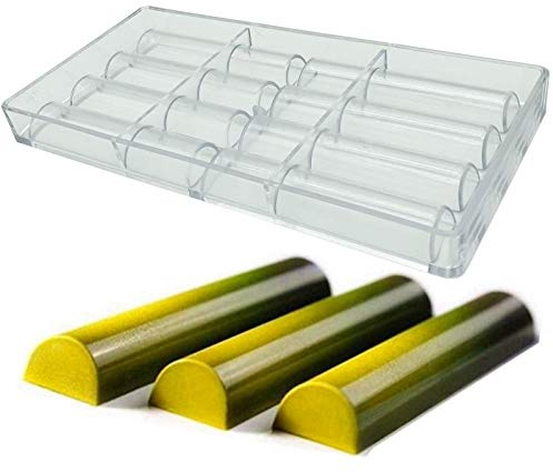 Large Long Stick Chocolate Mold Polycarbonate 3D Cylinder Maker Candy PC Tray Cylindrical Shells Chocolate Mould Forms