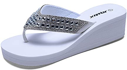 JOMIX Chanclas y Sandalias de Dedo con Cuña para Mujer Verano