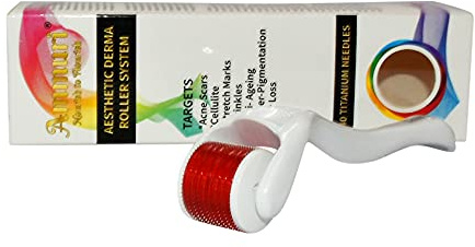 Ammuri Derma Roller Micro Needle Titanium 0,2 mm Roller & SkinCare Regeneration Halten Sie Ihre Haut jung und strahlend Anti-Age Boost Kollagenroller für den Heimgebrauch