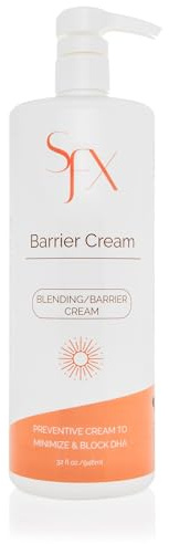 SunFX ProBlend Barrier Cream – DHA Blocker for Flawless Spray Tans, 33.8 fl oz | Prevents Streaks, Protects Dry Areas, Ensures Even, Long-Lasting Self-Tan Application