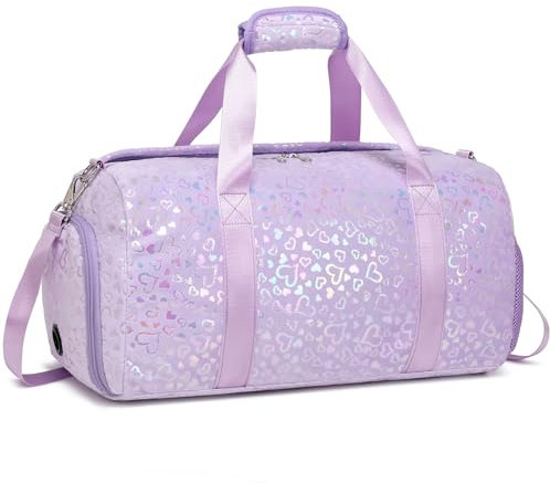 Kimwadalh Plüsch Sporttasche für Kinder Mädchen Reisetaschen Kinder Mädchen Tanztasche Mädchen Schulsporttasche Kindertasche für Reisen Sport Gymnastik