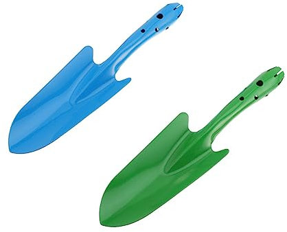 Kisangel 2stücke Teiliges Kleine Gartenschaufeln Aus Robuste Pflanzkellen Für Gartenarbeit Und Umpflanzen Vielseitig Einsetzbar Mit Extra Großem Kopf in Zufälliger Farbe