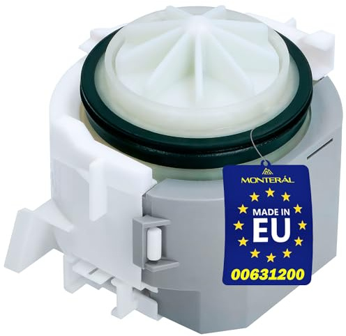 Bomba de Desague para Lavavajillas con Código Original 00631200 631200 para Bosch para Siemens - MADE IN EU - Garantía de 10 Años – MONTERAL