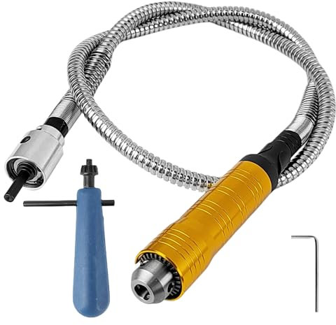 Arbre flexible,Câble d'extension, Arbre de perçage flexible, Accessoires pour Outils Rotatifs, Arbre de Perceuse avec Diamètre d'articulation de 6mm 43.3 de Longueur, pour Couper, Poncer