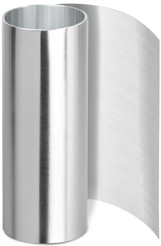 Vigorous 12in x 10ft Aluminum Flashing, 0.2mm Waterproof Metal Roofing Panels,1060 Aluminum Flashing Roll for Roof Flashing, Stains Moss and Mildew Prevention, Sealing Windows Doors, DIY Craft