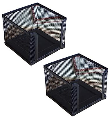 SEWACC 2stücke Selbstklebende Notizhalter Aus Desktop-Organizer Für Haftnotizen Praktischer Spender Für Notizzettel Geeignet Für Büro Schule Und Zuhause Schwarz