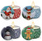 Cadeau de Bougies Parfumées de Noël, 4 x 5,65 OZ, Cire de Soja Naturelle 120 Heures de Durée, pour Femme/Motif de Noël/Décoration Maison