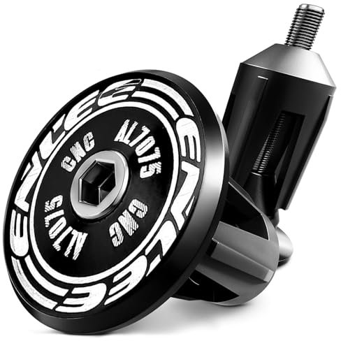 Kakveiai 2PCS Fahrrad Lenkerstopfen Aluminium, Fahrradlenker Endkappen, Lenkerstopfen Rennrad aus Aluminium, Fahrradlenkerstecker Zubehör für die meisten Rennräder, MTB, BMX, Fahrräder und Ersatzteile