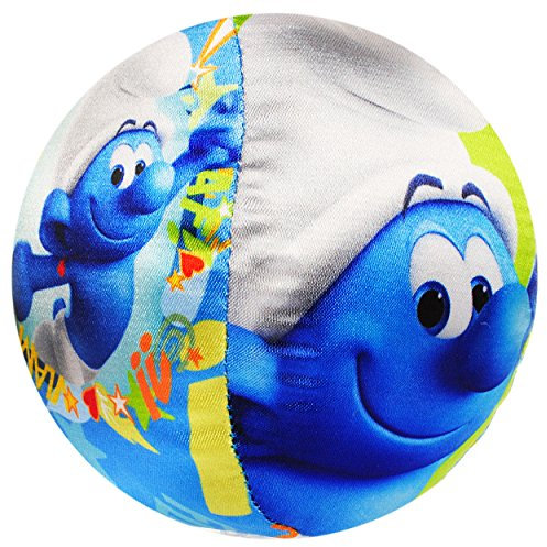 alles-meine.de GmbH 3 Stück kleine weiche - Bunte Softbälle/Stoffbälle - die Schlümpfe/großer Schlumpf - Ø 11 cm - LEICHT - Babyball/Kinderball - Fitnessball Knautsch..