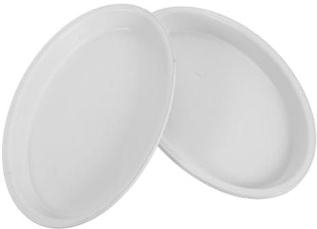 KONTONTY Confezione da 4 Sottovasi per Piante in Vaso di Forma Ovale Vaschette Gocce per Piante in Vaso Vassoi per Bonsai in Plastica Piatti per L'acqua da Giardino