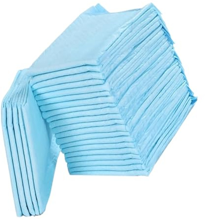 HEMOTON Einweg Wickelunterlagen Für Babys Und Erwachsene Saugfähige Wickelauflage Mit Auslaufsicheren Kanten Weiches Vliesstoff Material Tragbare Pflegeunterlage Für Reisen Und Alltag