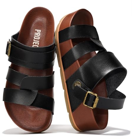 Project Cloud Platform Sandals for Women Strappy Wedges Plush Insole 2026 | Comfortable and Lightweight Fashion Wedge Sandals for Women - Non-Slip Sole with Adjustable Strap for Every Occasions
