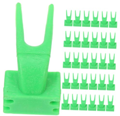 POPETPOP 50 Pièces Fourchette d'alimentation en Cage Accessoires pour Perroquet volière Jouets Perroquet Perruche Filets Jouer Fourchette à légumes Perroquet fourches Fixes Plastique Green