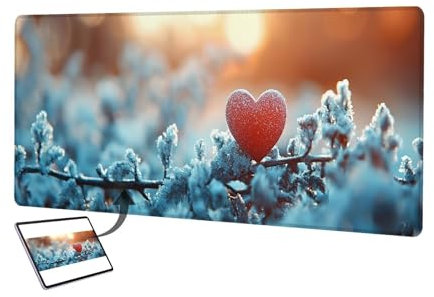 Personalisiertes Mousepad mit Foto, 1000x500mm Gaming Mauspad Personalisiert, Mauspad Selbst Gestalten, Schreibtischunterlage mit rutschfeste Unterseite, Personalisierte Geschenke für Gamer, Büro S-9
