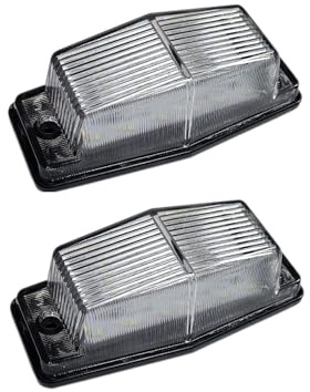 2 Feux de Pénétration LED 12V-24V Blanc Feu à éclats Flash Clignotant Stroboscopique Éclairage d'Urgence Lumière de Secours Calandre pour Camion Poids Lourds Utilitaire Véhicule Industriel