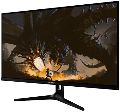 Arozzi Nova 32 Inch Gaming Monitor 180Hz QHD Black | QHD 1440p, Adaptive Sync, HDR10, Flicker-Free, 100% sRGB, PC & Console