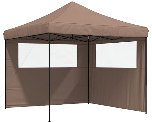 HFXHIJXQ Tente de Fête Pliable Marron 292 x 292 cm Pavillon Jardin