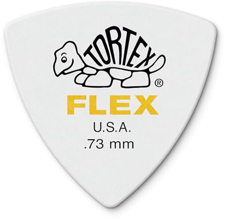 JIM DUNLOP Púas Tortex Flex Triangulo 0,73mm Saco de 6