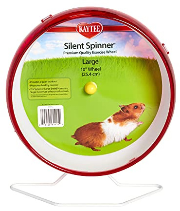 Kaytee tyst spinner hjul för husdjur syriska eller stora raser hamstrar, socker glidare och gerbils, stor 25 cm