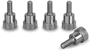 PrecisionGeek® M4 Rändelschrauben Edelstahl – Flachkopf & Bundkopf – 10/15 mm – AISI 303 – Schraubenset für Metall, Holz & Acryl – 5 oder 10 Stück (Mit Bund – 10 mm – Set mit 5 Stück)