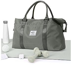 Reisetasche Damen Handgepäck Tasche Sporttasche Weekender Bag Schwimmtasche Wasserdicht Travel Bag Duffle Bag Fitnesstasche Trainingstasche Krankenhaustasche,A03-Militärgrün