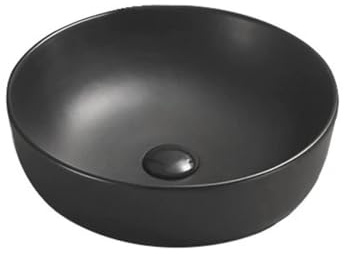 Mexen 22234185 - Lavabo de baño con cuenco individual, color negro mate