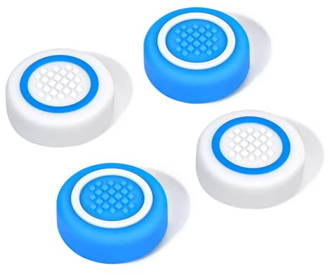 DLseego Thumb Grip Caps for Switch/Lite/OLED,Soft Silicone 4PCS Joystick Grip Covers Anti Slip Switch Thumb Grips for Joycon Controller,Blue