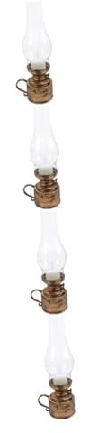 Alipis 4stücke Vintage Kerosene Lampe Elektronische Tischkerzenlampe Für Stimmungsvolle Dekoration Für Innenräume Partys Und Camping Nicht Batteriebetrieben