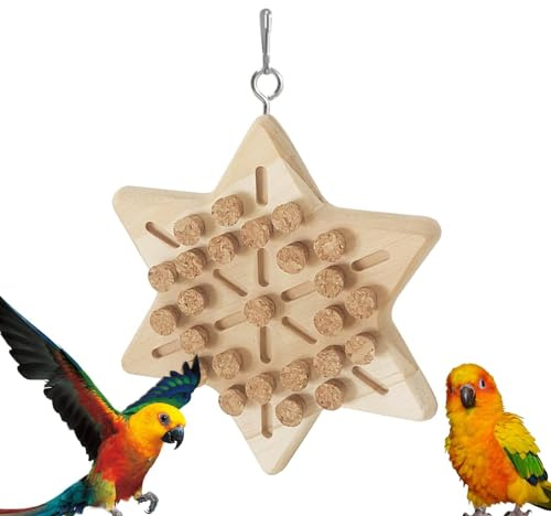 Vogelspielzeug aus Kork, Spielzeug für Papageien, Holzkork, Spielzeug für Wellensittiche, Sittiche, Nymphensittiche, Liebesvögel, Finken