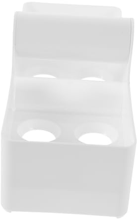 Hoement Organizador de Huevos para Frigorífico, Huevera de Plástico Blanco Asa Portátil y Diseño Apilable, Adecuado para Cocina y Nevera
