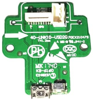 MEAKTSMI Green Circuit Carte de port de charge USB pour Link 10 Réparation auditive 40-LINK10-USD2G