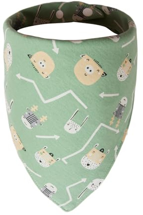 ICEMOOD Hundehalstuch für kleine & mittelgroße Hunde (3–15 kg) – Verstellbares Bandana mit niedlichem Muster und Knopfverschluss, Tier