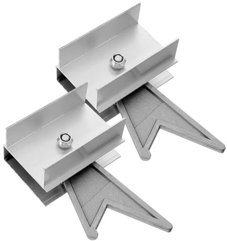 SEWACC Aluminum Extension Ladder Rung Lock Kit 2pcs Ladder Rung Locks Small Spring Clips Replacement Parts for Home and Professional Use