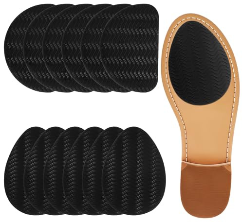 XLIUAX Lot de 12 coussinets antidérapants pour chaussures - 2 styles - Auto-adhésifs - Antidérapants - Texture antidérapante - Pour talons hauts et chaussures plates