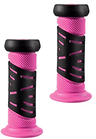 YEJBBUC Empuñaduras de manillar de bicicleta para niños y niñas, color rosa, 9,5 x 4 cm