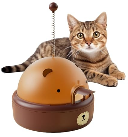 Générique Jouet à friandises pour Chat,Jouet Interactif Intelligent Électrique et Mignon | Gamelle Interactive | pour Chaton Jeux, entraînement, Exercice, friandises, Maison, extérieur, Voyage, Sol