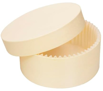Monouso | 5 Molde para Cheesecake Individual con Tapa para 150ml | Apto para Horno | Caja Premium para Tartas de Queso y Postres | Color Madera Natural | Molde Desechable Resistente