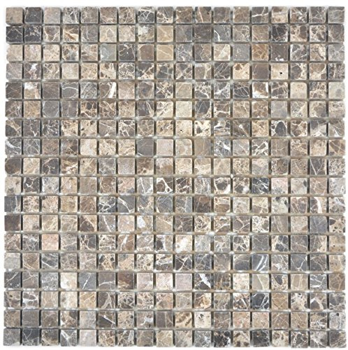 Carrelage mosaïque marbre pierre naturelle beige Castanao pour sol, mur, salle de bain, WC, douche, cuisine, carrelage de comptoir, revêtement de baignoire de salle de bain, tapis de mosaïque
