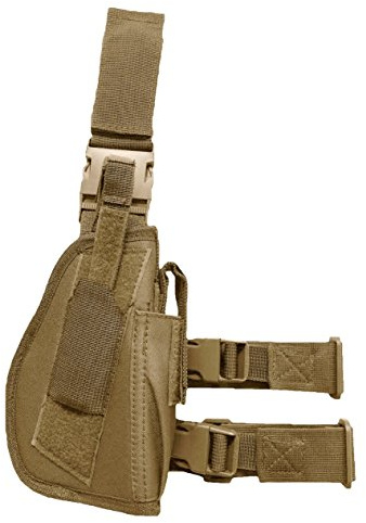 AR TACTICAL GMBH Pistolenbeinholster Tiefziehholster Beinholster -Gürtelbefestigung (Camel)