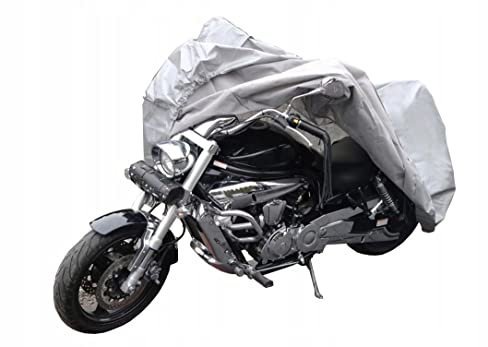 Funda Protectora para Motos Grandes, Lona Protectora para Garaje, Tamaño L