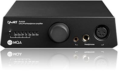 YuLong AURORA MQA Full Decoder ES9068AS DAC DSD512 Hi-Res Audio HIFI Decoding Amplificatore per cuffie (nero)