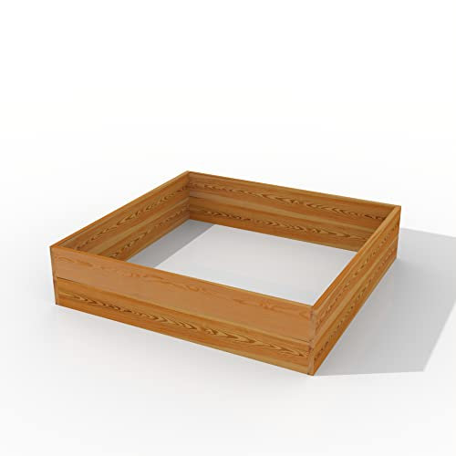 The Hutch Company Stackable Raised Garden Bed Kit | Perfect For Flowerbeds or Vegetable Planters (Double)