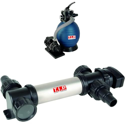 T.I.P. Pool Filter Set Sandfilteranlage SPF 180 + T.I.P. Pool UV-C Strahler, Kunststoff