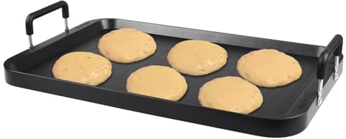 CukAid Flat Top Grill - Non-Stick Stovetop Griddle, Aluminum, Dishwasher Safe